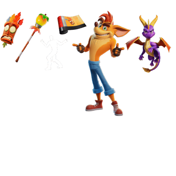 Lote Crash Bandicoot y Spyro the Dragon